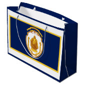 Grand Sac Cadeau Drapeau de Springfield, Massachusetts (Dos Angle)