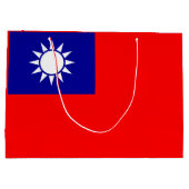 Grand Sac Cadeau Drapeau de Taïwan (Dos)