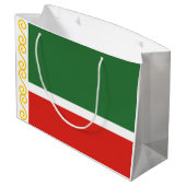 Grand Sac Cadeau Drapeau de Tchétchénie (Dos Angle)