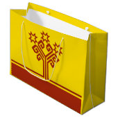 Grand Sac Cadeau Drapeau de Tchouvachie (Devant Angle)