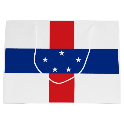 Grand Sac Cadeau Drapeau des Antilles Pays-Bas (Devant)