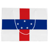 Grand Sac Cadeau Drapeau des Antilles Pays-Bas (Dos)