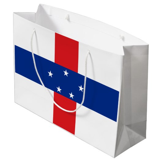 Grand Sac Cadeau Drapeau des Antilles Pays-Bas (Dos Angle)