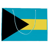 Grand Sac Cadeau Drapeau des Bahamas (Dos)