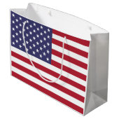 Grand Sac Cadeau Drapeau des États-Unis (Dos Angle)
