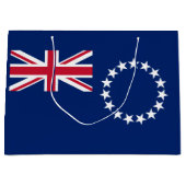 Grand Sac Cadeau Drapeau des Îles Cook (Devant)