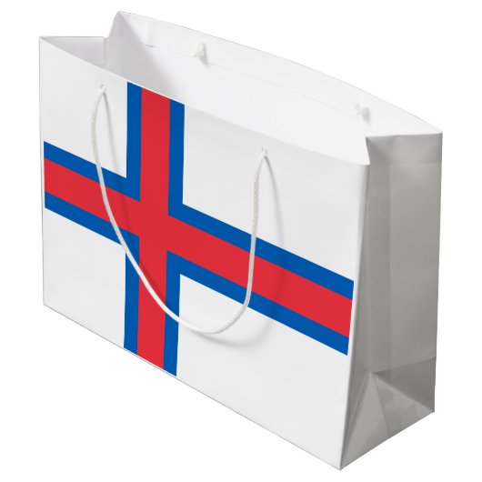 Grand Sac Cadeau Drapeau des îles Féroé (Dos Angle)