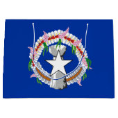 Grand Sac Cadeau Drapeau des îles Mariannes du Nord (Devant)