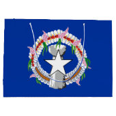 Grand Sac Cadeau Drapeau des îles Mariannes du Nord (Dos)