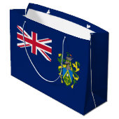 Grand Sac Cadeau Drapeau des îles Pitcairn (Dos Angle)