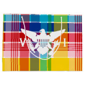 Grand Sac Cadeau Drapeau des îles Vierges américaines, Madras (Dos)