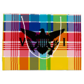 Grand Sac Cadeau Drapeau des îles Vierges américaines (Noir), Madra (Dos)