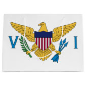 Grand Sac Cadeau Drapeau des îles Vierges américaines patriotiques (Devant)