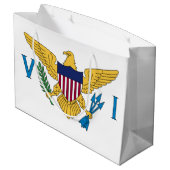 Grand Sac Cadeau Drapeau des îles Vierges américaines patriotiques (Dos Angle)