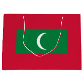 Grand Sac Cadeau Drapeau des Maldives (Devant)