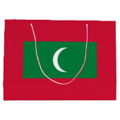 Grand Sac Cadeau Drapeau des Maldives (Dos)