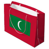 Grand Sac Cadeau Drapeau des Maldives (Dos Angle)