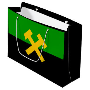 Grand Sac Cadeau Drapeau des mineurs et des travailleurs des mines