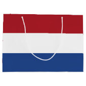 Grand Sac Cadeau Drapeau des Pays-Bas (Dos)