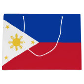 Grand Sac Cadeau drapeau des Philippines (Devant)