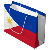 Grand Sac Cadeau drapeau des Philippines (Devant Angle)
