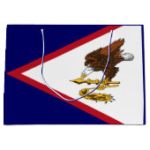 Grand Sac Cadeau Drapeau des Samoa américaines patriotiques (Devant)