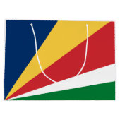 Grand Sac Cadeau Drapeau des Seychelles (Dos)