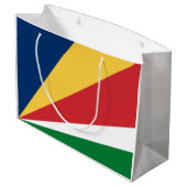 Grand Sac Cadeau Drapeau des Seychelles (Dos Angle)