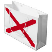 Grand Sac Cadeau Drapeau d'État de l'Alabama (Devant Angle)