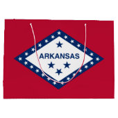 Grand Sac Cadeau Drapeau d'État de l'Arkansas (Dos)
