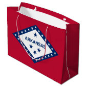 Grand Sac Cadeau Drapeau d'État de l'Arkansas (Dos Angle)