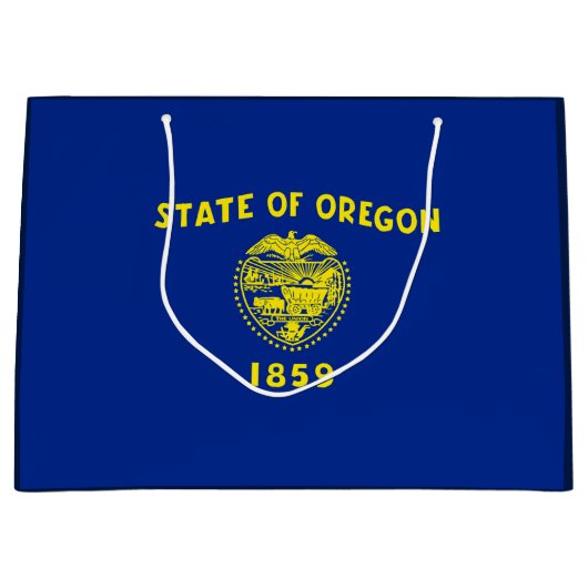 Grand Sac Cadeau Drapeau d'État de l'Oregon (Devant)