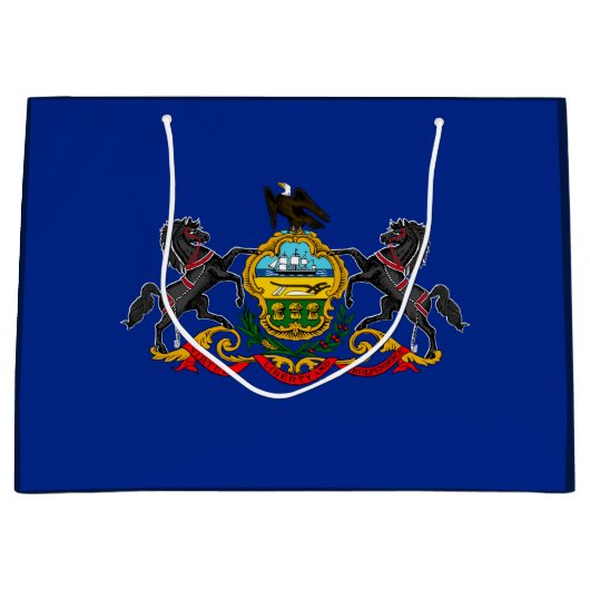 Grand Sac Cadeau Drapeau d'État de Pennsylvanie (Devant)