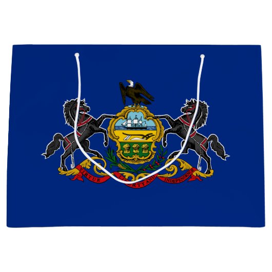 Grand Sac Cadeau Drapeau d'État de Pennsylvanie (Devant)