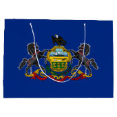 Grand Sac Cadeau Drapeau d'État de Pennsylvanie (Dos)