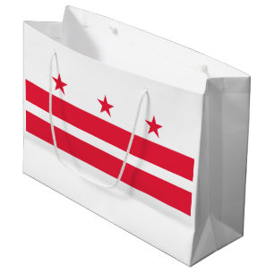 Grand Sac Cadeau Drapeau d'État de Washington DC