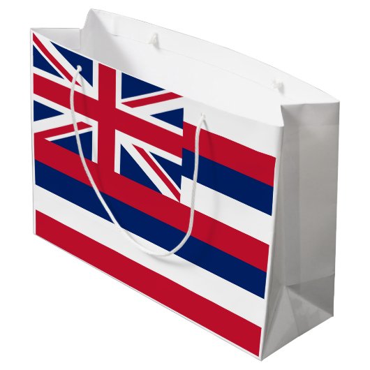 Grand Sac Cadeau Drapeau d'État d'Hawaii (Dos Angle)