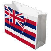 Grand Sac Cadeau Drapeau d'État d'Hawaii (Devant Angle)