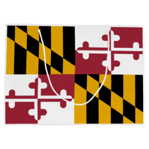 Grand Sac Cadeau Drapeau d'État du Maryland
