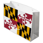 Grand Sac Cadeau Drapeau d'État du Maryland (Dos Angle)