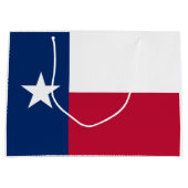 Grand Sac Cadeau Drapeau d'état du Texas - couleur authentique de (Devant)