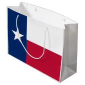 Grand Sac Cadeau Drapeau d'état du Texas - couleur authentique de (Dos Angle)