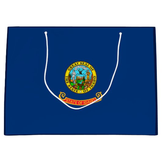 Grand Sac Cadeau Drapeau d'État Idaho (Devant)