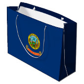 Grand Sac Cadeau Drapeau d'État Idaho (Dos Angle)