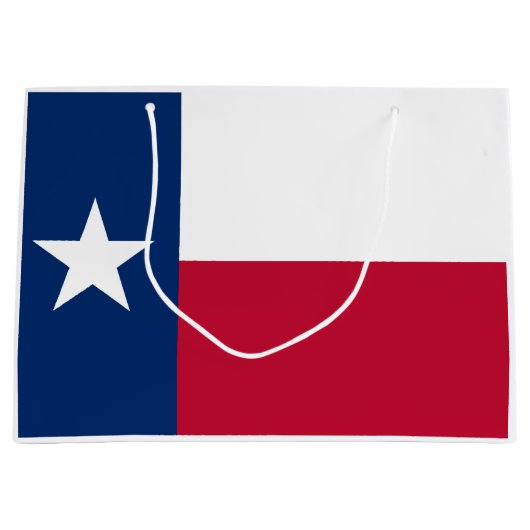 Grand Sac Cadeau Drapeau d'État texan (Texas) (Devant)