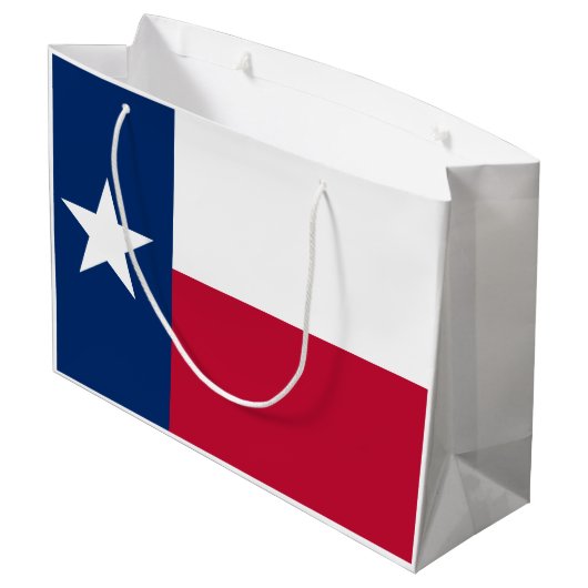 Grand Sac Cadeau Drapeau d'État texan (Texas) (Dos Angle)
