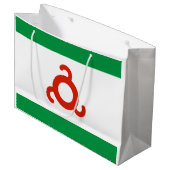 Grand Sac Cadeau Drapeau d'Ingouchie (Devant Angle)