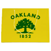Grand Sac Cadeau Drapeau d'Oakland, Californie (Devant)