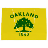 Grand Sac Cadeau Drapeau d'Oakland, Californie (Dos)