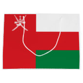 Grand Sac Cadeau Drapeau d'Oman (Devant)